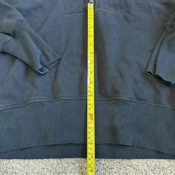 Abercrombie & Fitch 1/4 quarter zip black sweatshirt small soft line cozy crop - Picture 4 of 6